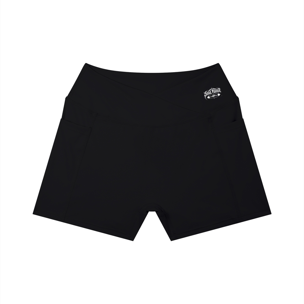 soul forge Women’s High Rise Pocket Yoga Shorts