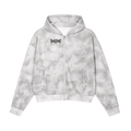 faith over fear marble zip up hoodie